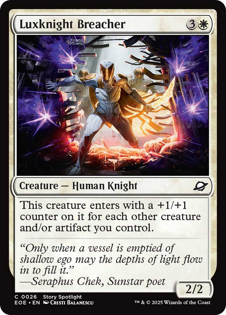 Luxknight Breacher [Edge of Eternities] | Mega City Incorporated