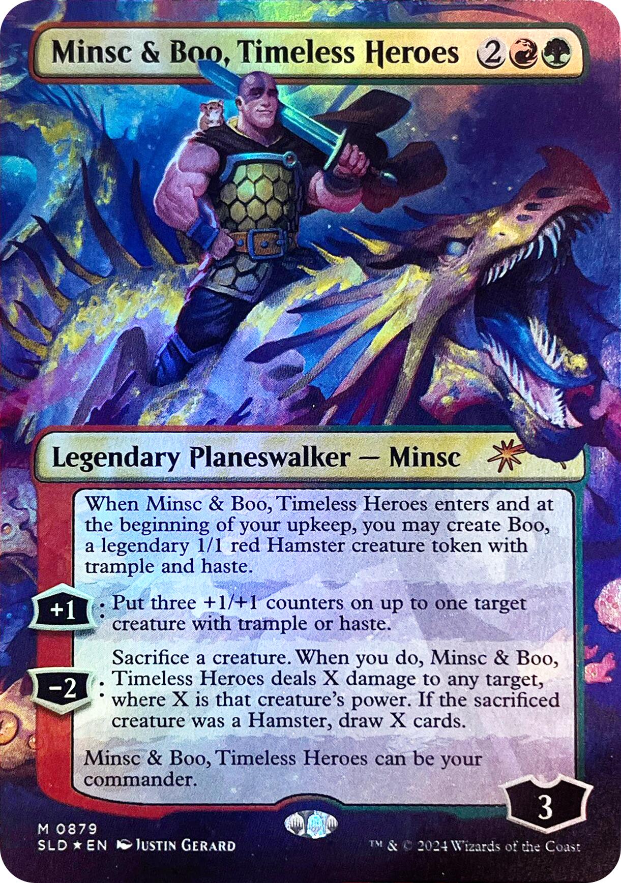 Minsc & Boo, Timeless Heroes (Rainbow Foil) [Secret Lair Drop Series] | Mega City Incorporated