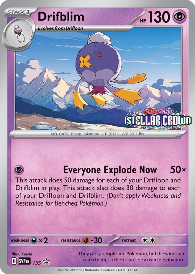 Drifblim (SVP135) [Scarlet & Violet: Black Star Promos] | Mega City Incorporated