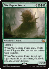 Worldspine Wurm [Duskmourn: House of Horror Commander] | Mega City Incorporated