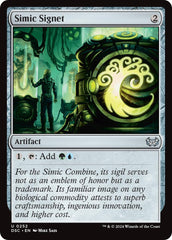 Simic Signet [Duskmourn: House of Horror Commander] | Mega City Incorporated