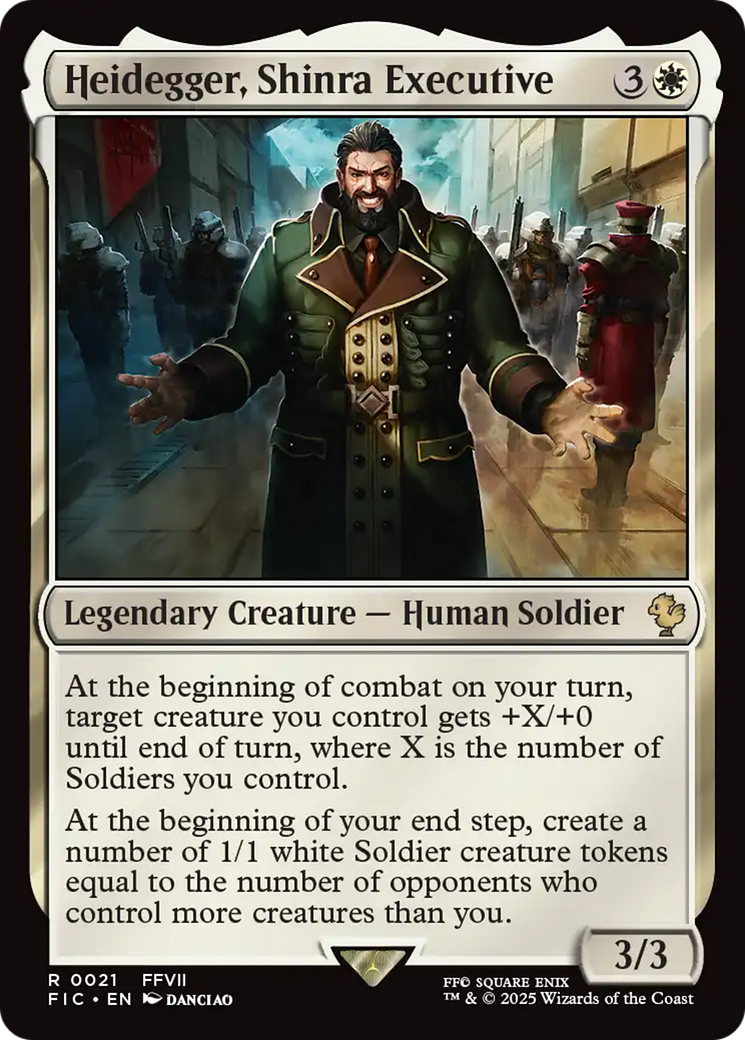 Heidegger, Shinra Executive [FINAL FANTASY Commander] | Mega City Incorporated