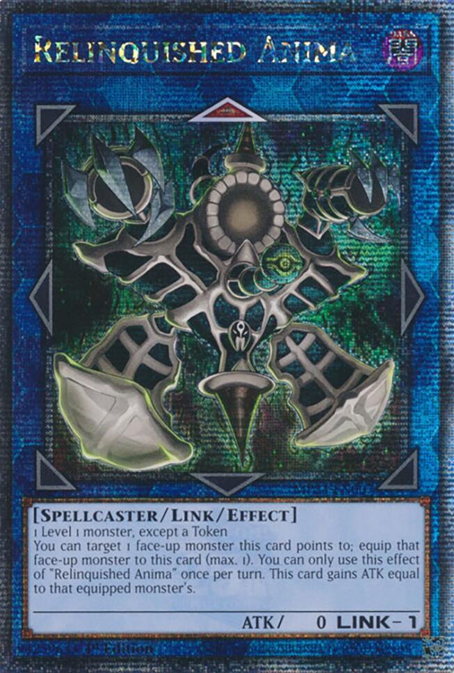 Relinquished Anima [MP24-EN007] Quarter Century Secret Rare | Mega City Incorporated