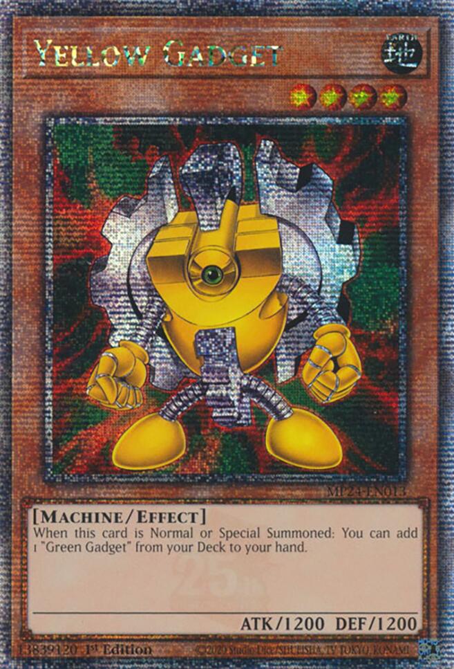 Yellow Gadget [MP24-EN013] Quarter Century Secret Rare | Mega City Incorporated