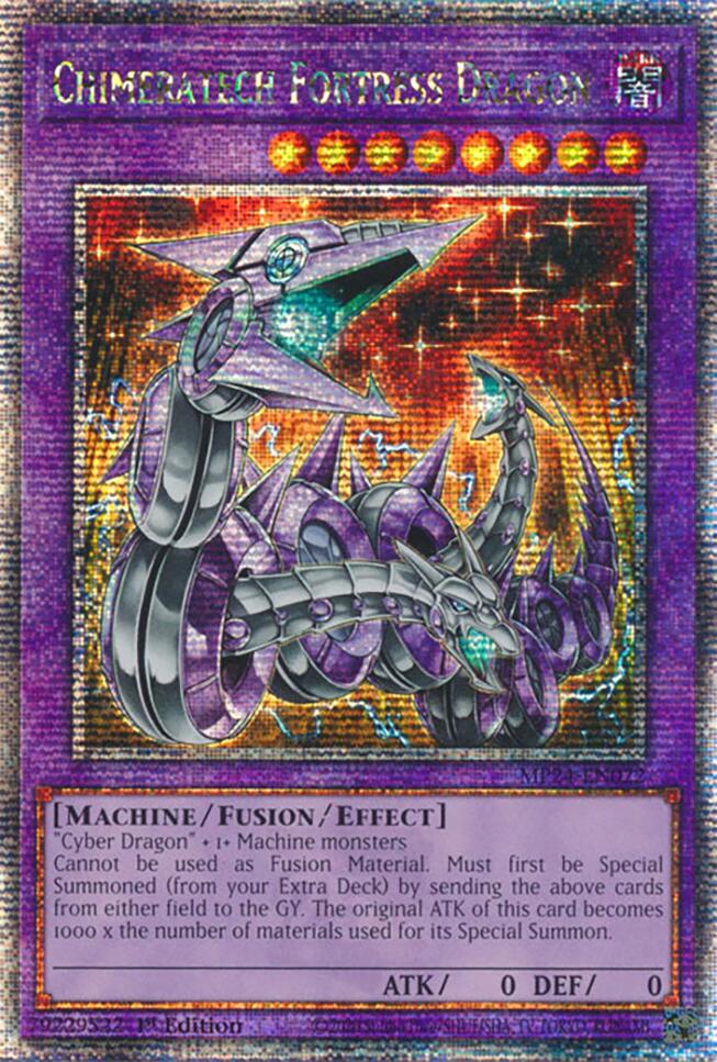 Chimeratech Fortress Dragon [MP24-EN022] Quarter Century Secret Rare | Mega City Incorporated