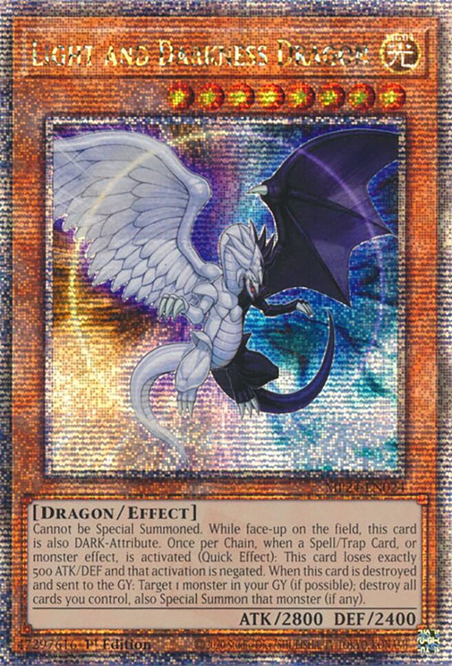 Light and Darkness Dragon [MP24-EN024] Quarter Century Secret Rare | Mega City Incorporated