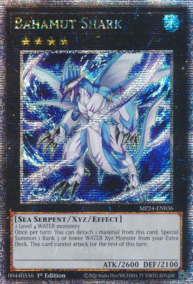 Bahamut Shark [MP24-EN036] Quarter Century Secret Rare | Mega City Incorporated