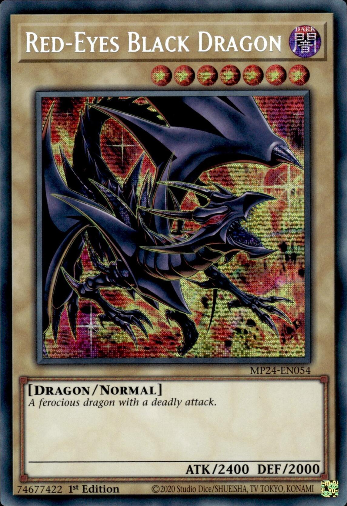 Red-Eyes Black Dragon (Alternate Art) [MP24-EN054] Prismatic Secret Rare | Mega City Incorporated