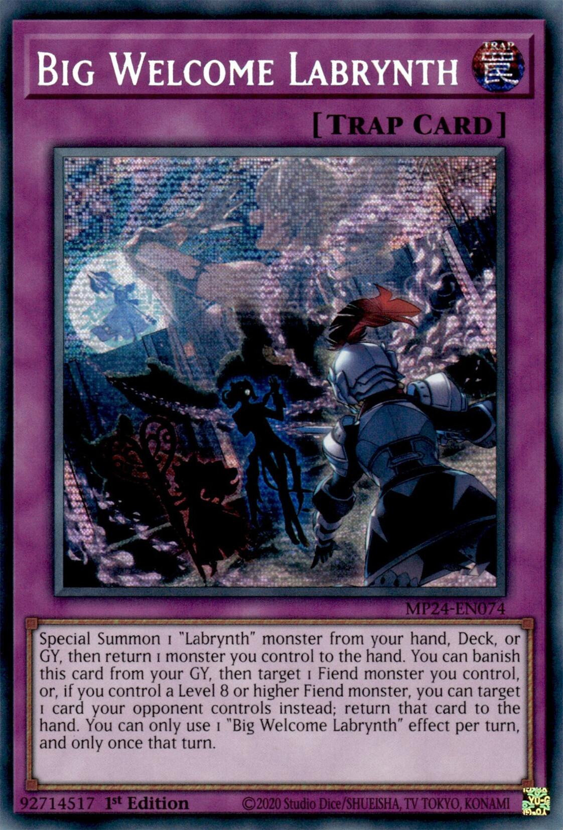 Big Welcome Labrynth [MP24-EN074] Prismatic Secret Rare | Mega City Incorporated