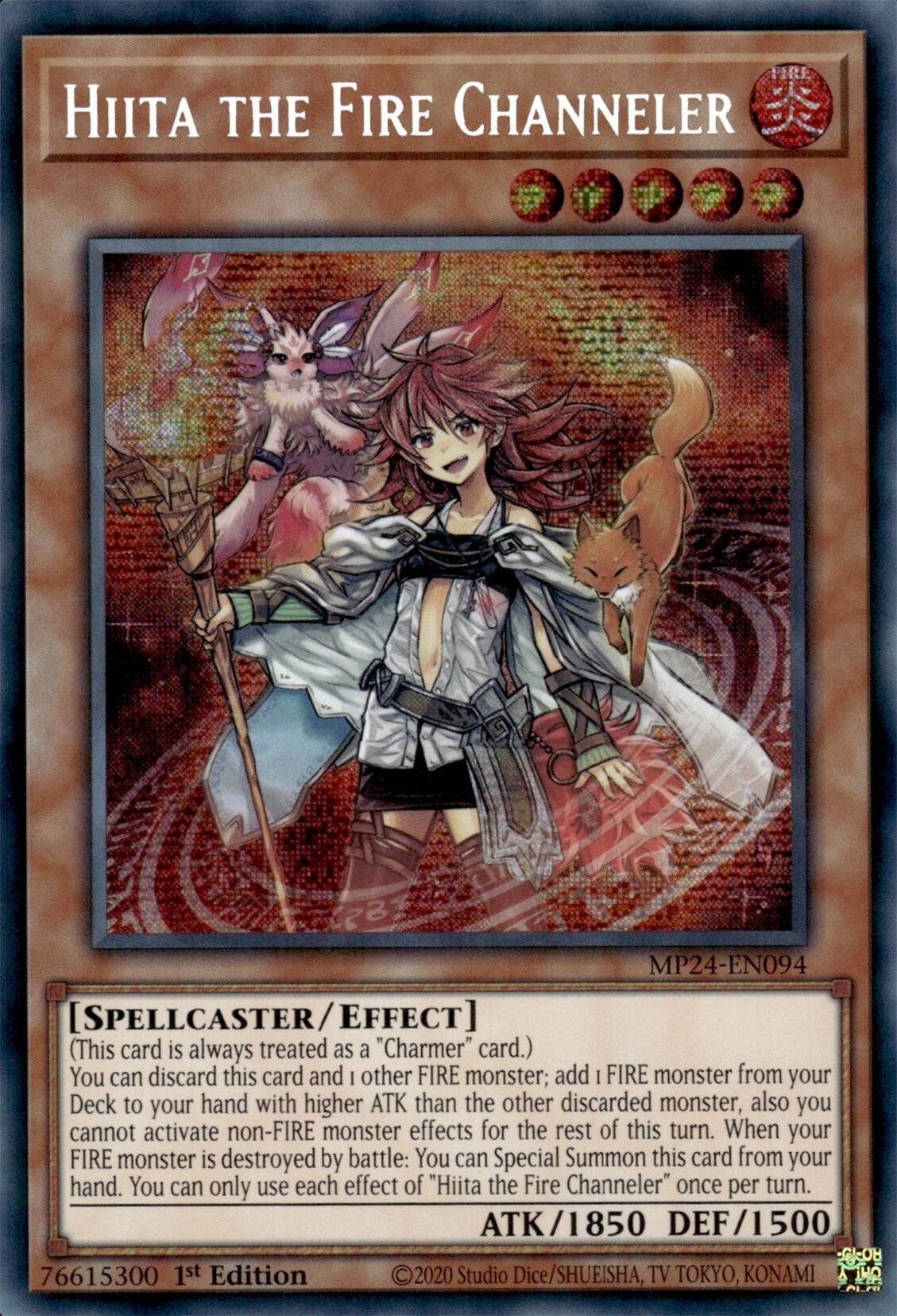 Hiita the Fire Channeler [MP24-EN094] Prismatic Secret Rare | Mega City Incorporated