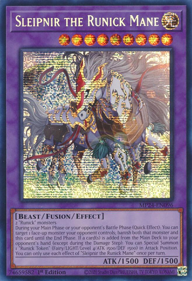 Sleipnir the Runick Mane [MP24-EN096] Prismatic Secret Rare | Mega City Incorporated