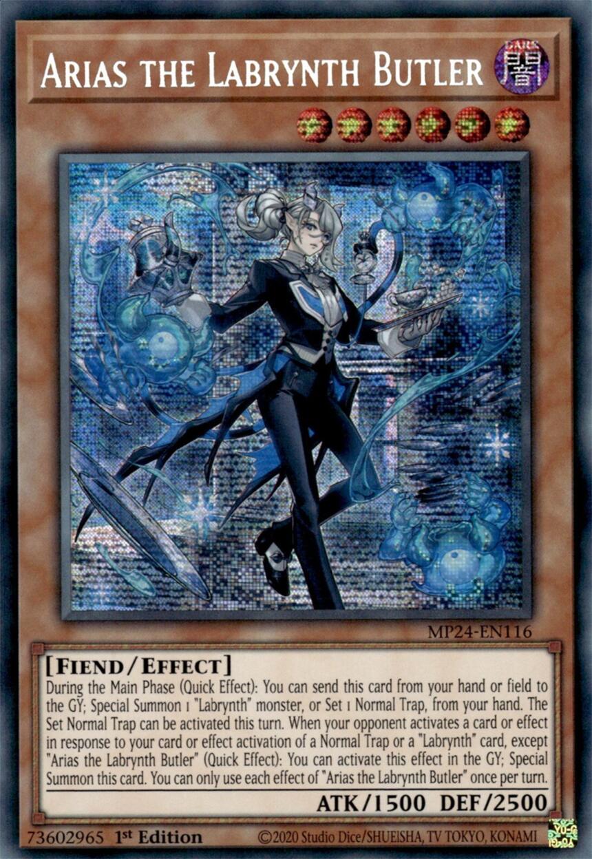 Arias the Labrynth Butler [MP24-EN116] Prismatic Secret Rare | Mega City Incorporated