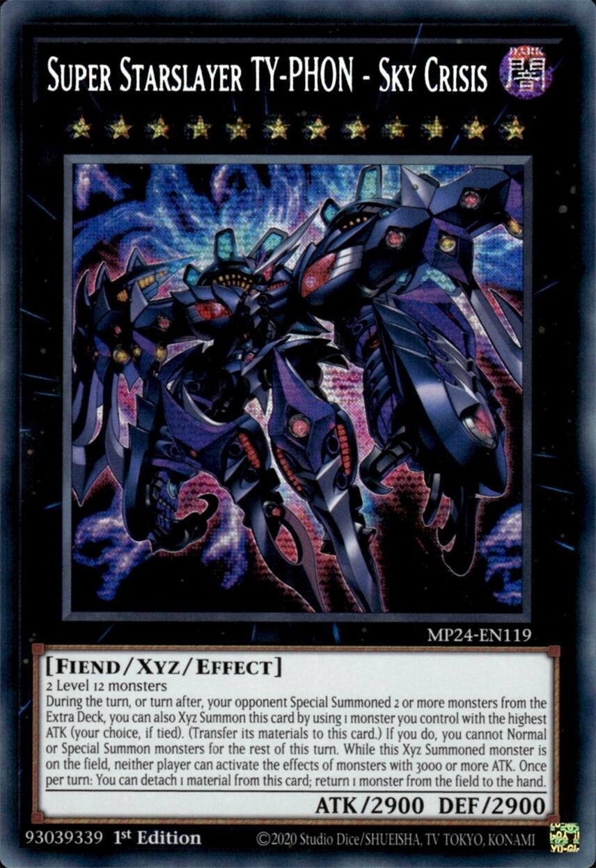 Super Starslayer TY-PHON - Sky Crisis [MP24-EN119] Prismatic Secret Rare | Mega City Incorporated