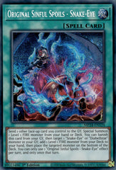 Original Sinful Spoils - Snake-Eye [MP24-EN124] Prismatic Secret Rare | Mega City Incorporated