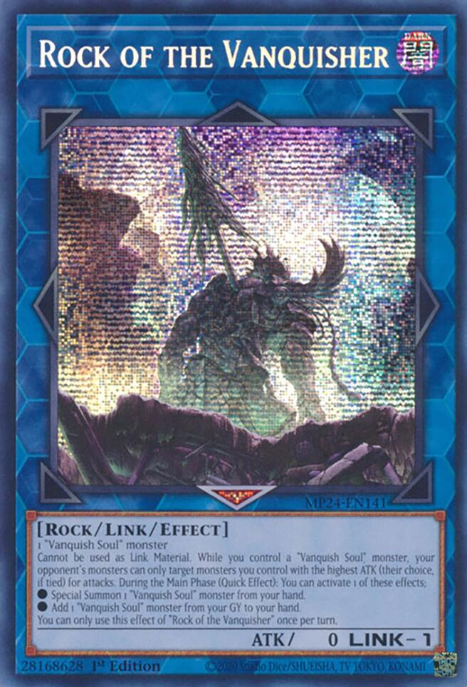 Rock of the Vanquisher [MP24-EN141] Prismatic Secret Rare | Mega City Incorporated