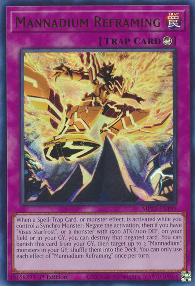 Mannadium Reframing [MP24-EN199] Ultra Rare | Mega City Incorporated