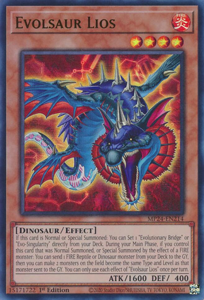 Evolsaur Lios [MP24-EN214] Ultra Rare | Mega City Incorporated