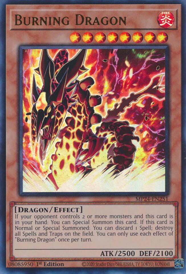 Burning Dragon [MP24-EN251] Ultra Rare | Mega City Incorporated