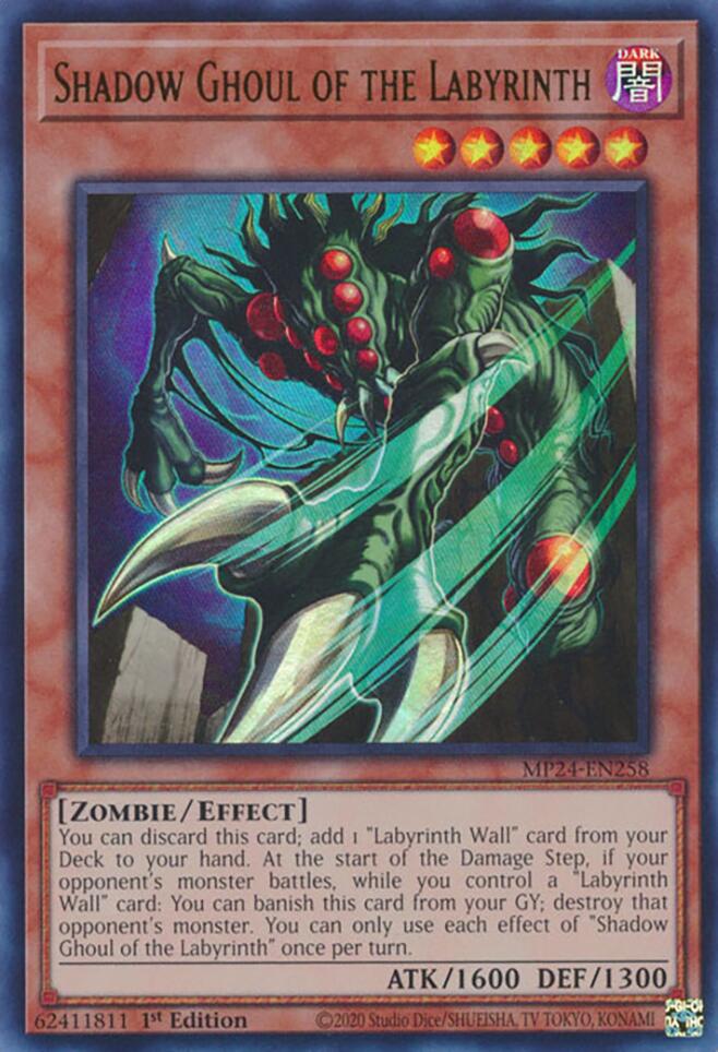 Shadow Ghoul of the Labyrinth [MP24-EN258] Ultra Rare | Mega City Incorporated