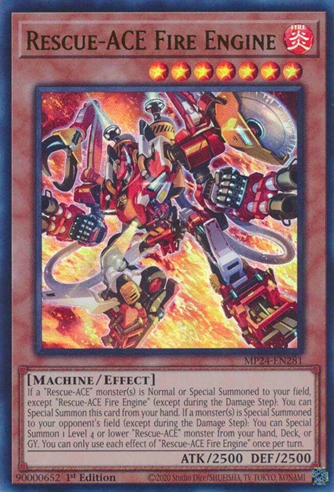 Rescue-ACE Fire Engine [MP24-EN281] Ultra Rare | Mega City Incorporated
