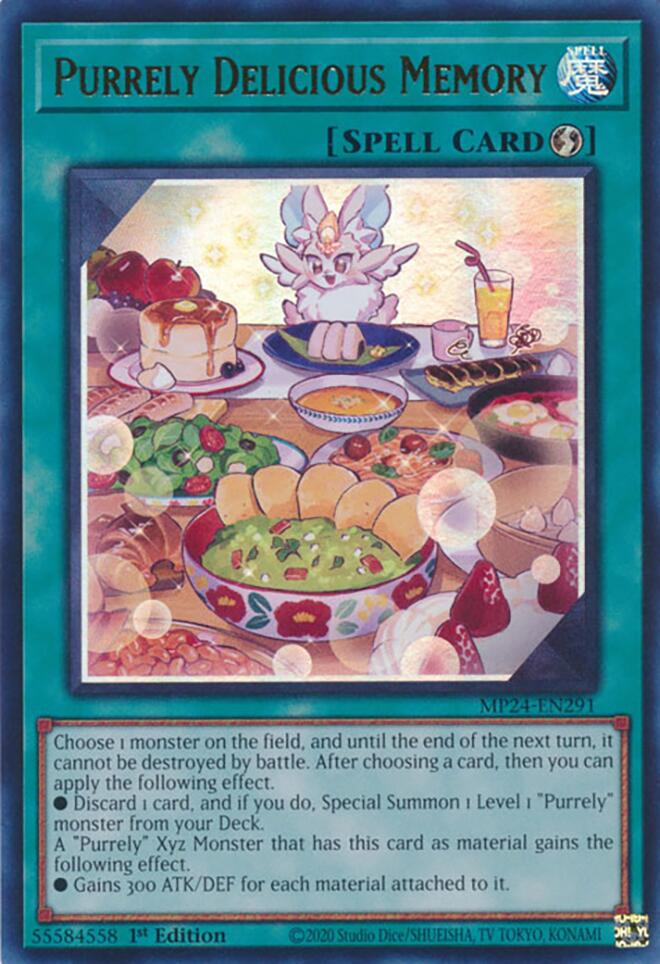 Purrely Delicious Memory [MP24-EN291] Ultra Rare | Mega City Incorporated