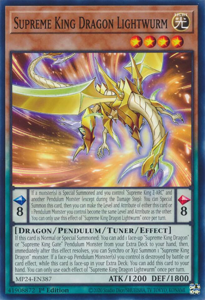 Supreme King Dragon Lightwurm [MP24-EN387] Common | Mega City Incorporated