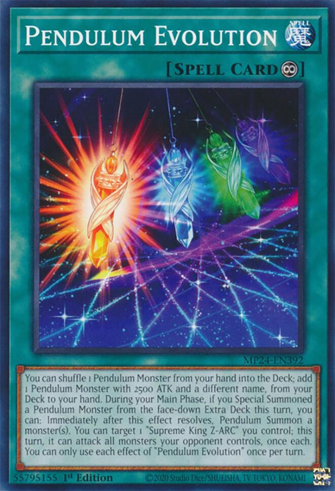 Pendulum Evolution (card) [MP24-EN392] Common | Mega City Incorporated