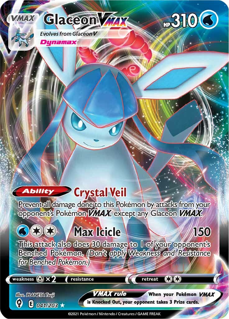 Glaceon VMAX (041/203) [Sword & Shield: Evolving Skies] | Mega City Incorporated