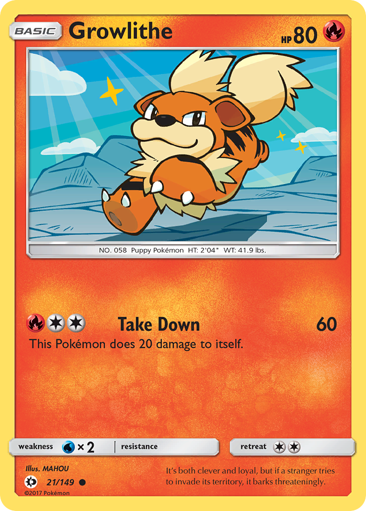 Growlithe (21/149) [Sun & Moon: Base Set] | Mega City Incorporated
