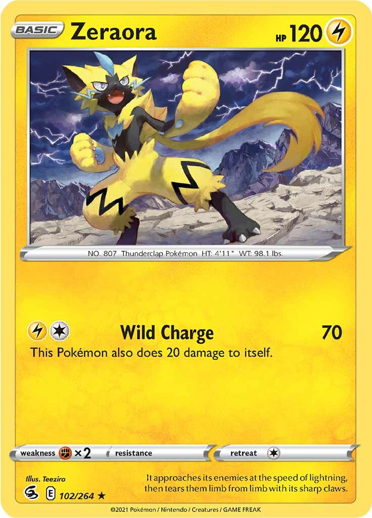 Zeraora (102/264) [Sword & Shield: Fusion Strike] | Mega City Incorporated