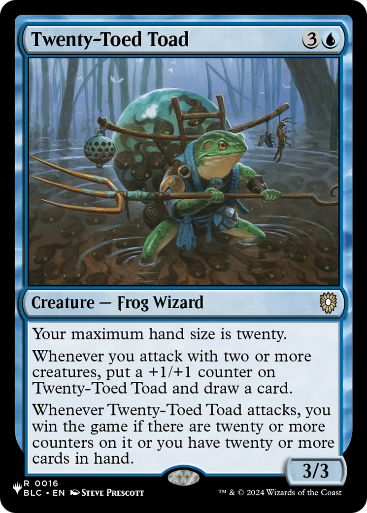 Twenty-Toed Toad [The List] | Mega City Incorporated