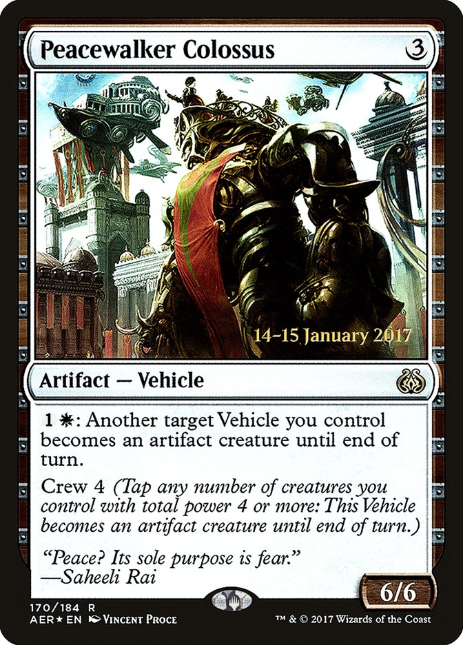 Peacewalker Colossus [Aether Revolt Prerelease Promos] | Mega City Incorporated