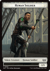 Human Soldier // Scarecrow Double-Sided Token [Duskmourn: House of Horror Commander Tokens] | Mega City Incorporated