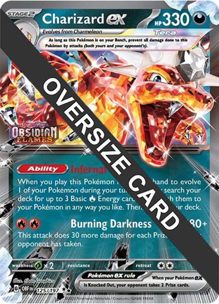 Charizard ex (125/197 - Jumbo Card) [Scarlet & Violet: Obsidian Flames] | Mega City Incorporated