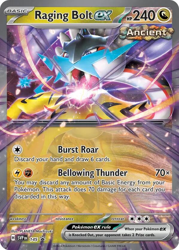 Raging Bolt ex (145) [Scarlet & Violet: Black Star Promos] | Mega City Incorporated