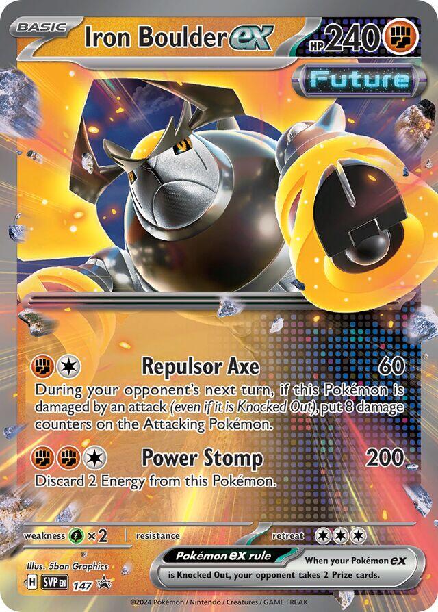 Iron Boulder ex (147) [Scarlet & Violet: Black Star Promos] | Mega City Incorporated