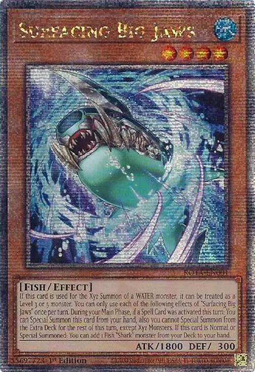 Surfacing Big Jaws (Quarter Century Secret Rare) [ROTA-EN001] Quarter Century Secret Rare | Mega City Incorporated