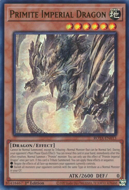 Primite Imperial Dragon [ROTA-EN013] Ultra Rare | Mega City Incorporated