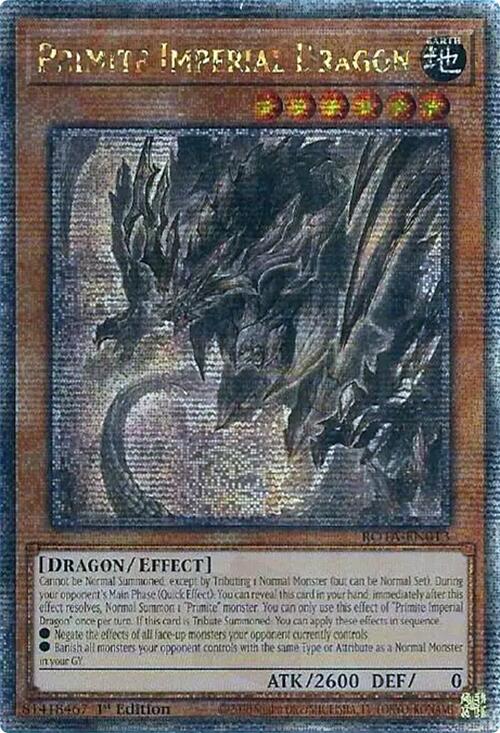 Primite Imperial Dragon (Quarter Century Secret Rare) [ROTA-EN013] Quarter Century Secret Rare | Mega City Incorporated