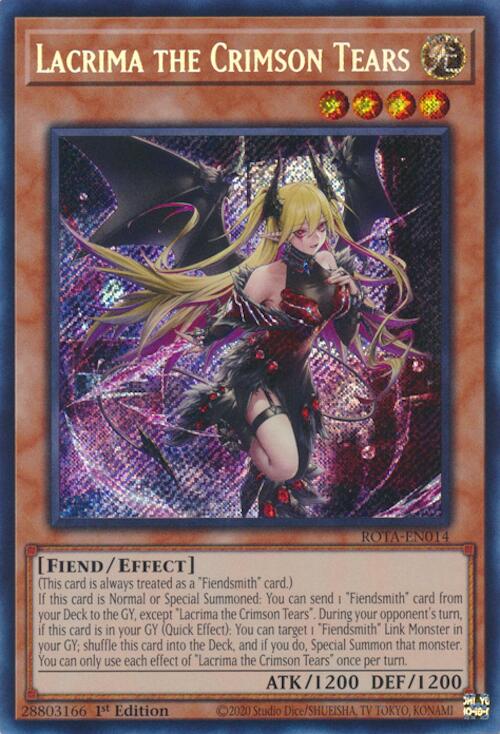 Lacrima the Crimson Tears [ROTA-EN014] Secret Rare | Mega City Incorporated