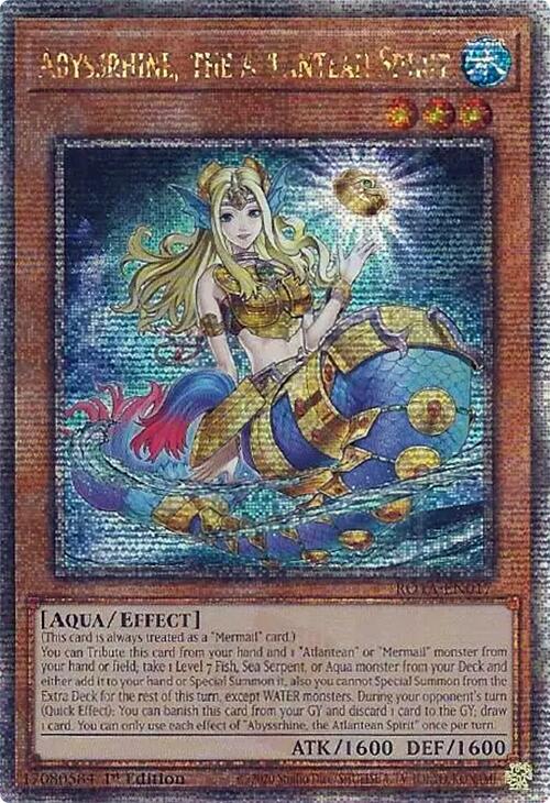 Abyssrhine, the Atlantean Spirit (Quarter Century Secret Rare) [ROTA-EN017] Quarter Century Secret Rare | Mega City Incorporated