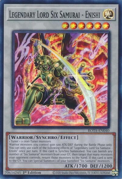 Legendary Lord Six Samurai - Enishi [ROTA-EN040] Super Rare | Mega City Incorporated