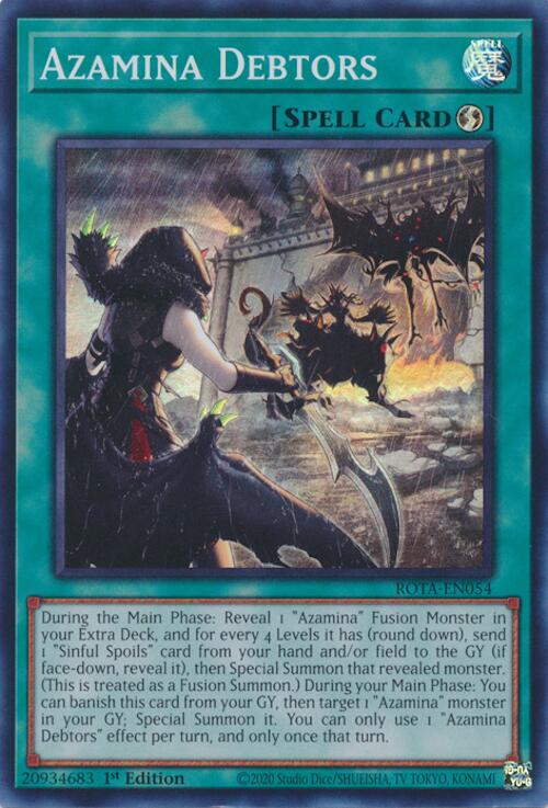 Azamina Debtors [ROTA-EN054] Super Rare | Mega City Incorporated