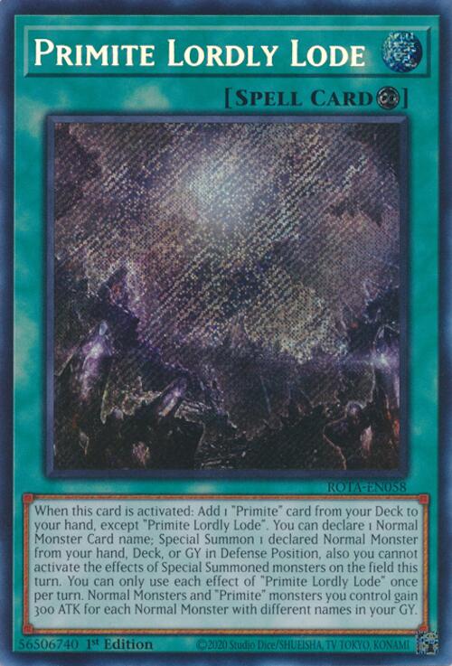 Primite Lordly Lode [ROTA-EN058] Secret Rare | Mega City Incorporated