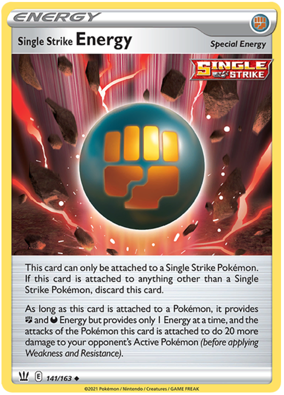 Single Strike Energy (141/163) [Sword & Shield: Battle Styles] | Mega City Incorporated