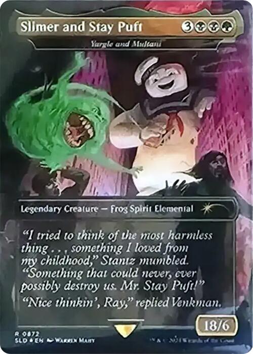 Slimer and Stay Puft - Yargle and Multani (Rainbow Foil) [Secret Lair Drop Series] | Mega City Incorporated