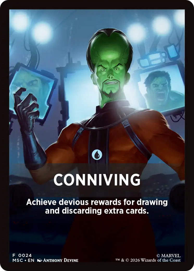 Conniving Theme Card [Marvel Super Heroes Commander] | Mega City Incorporated