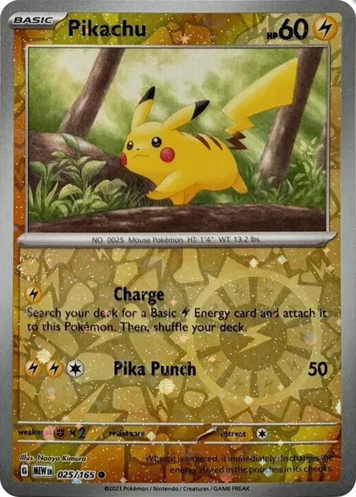 Pikachu (025/165) (Cosmos Holo) (Costco Exclusive) [Miscellaneous Cards] | Mega City Incorporated