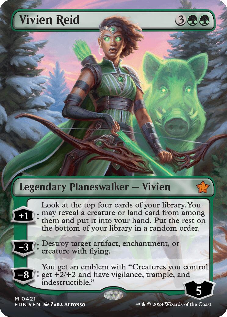 Vivien Reid (Borderless) (Mana Foil) [Foundations] | Mega City Incorporated