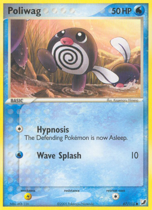 Poliwag (67/115) [EX: Unseen Forces] | Mega City Incorporated